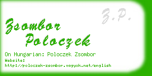 zsombor poloczek business card